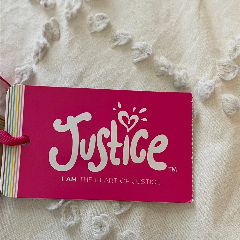 Justice Tropical Pink and Orange Kids One Piece Swimsuit nwt